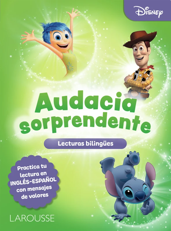 Portada del libro Lecturas bilingües Disney Audacia sorprendente