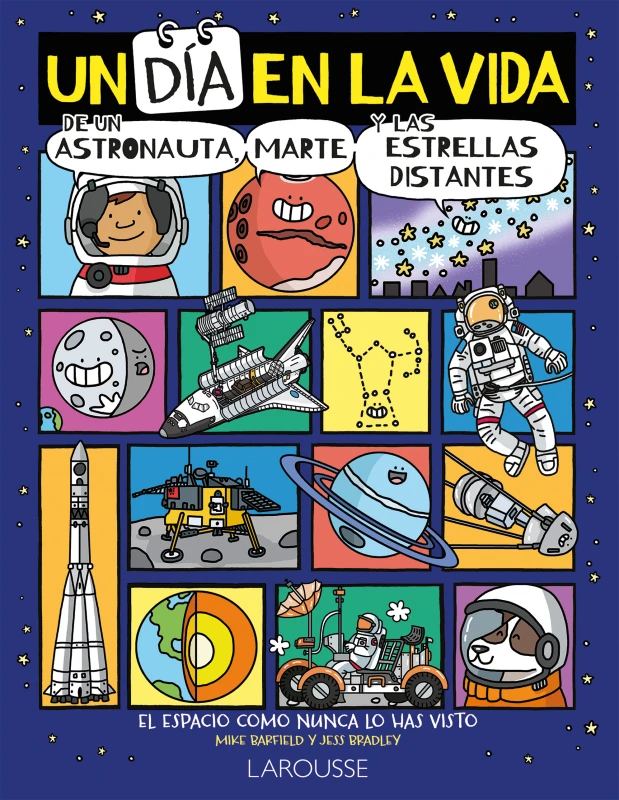 Portada del libro Un día en la vida de un astronauta, Marte y las estrellas distantes